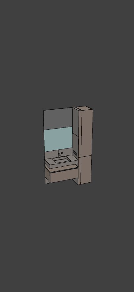 Bathroom furniture sample presentation